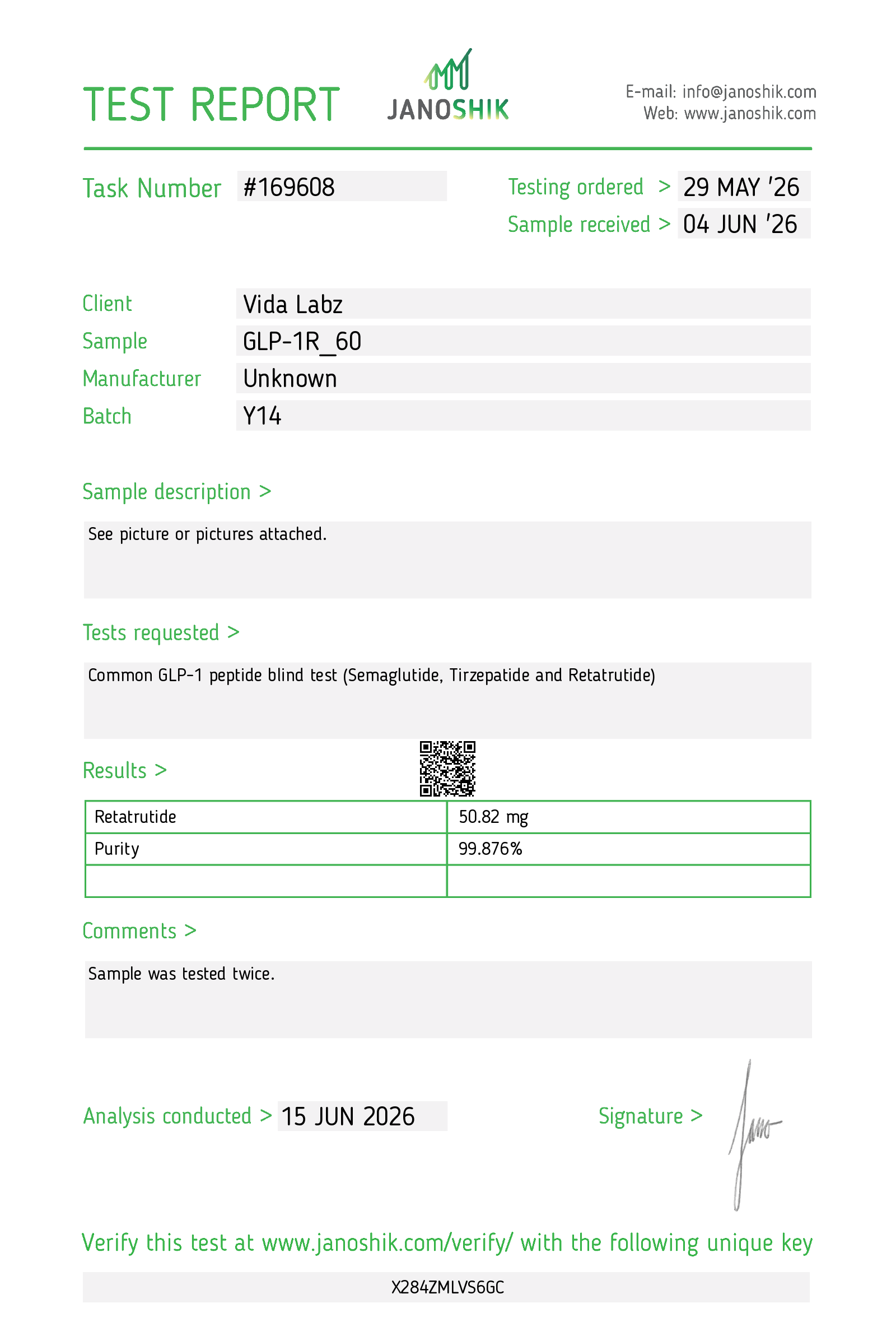 vida labz tirzepatide Lab Results – Vida Labz